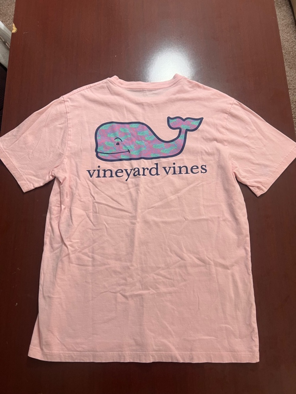 Vineyard Vines Light Pink Logo Tee - Picture 4 of 4